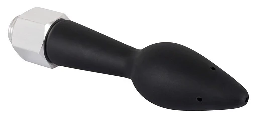 Prysznic analny 2 w 1 - silikonowy korek, 5 otworów, 16 cm — zdjęcie 3