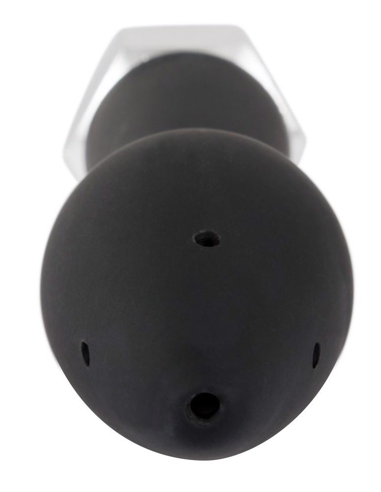 Prysznic analny 2 w 1 - silikonowy korek, 5 otworów, 16 cm — zdjęcie 4