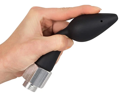 Prysznic analny 2 w 1 - silikonowy korek, 5 otworów, 16 cm — zdjęcie 6
