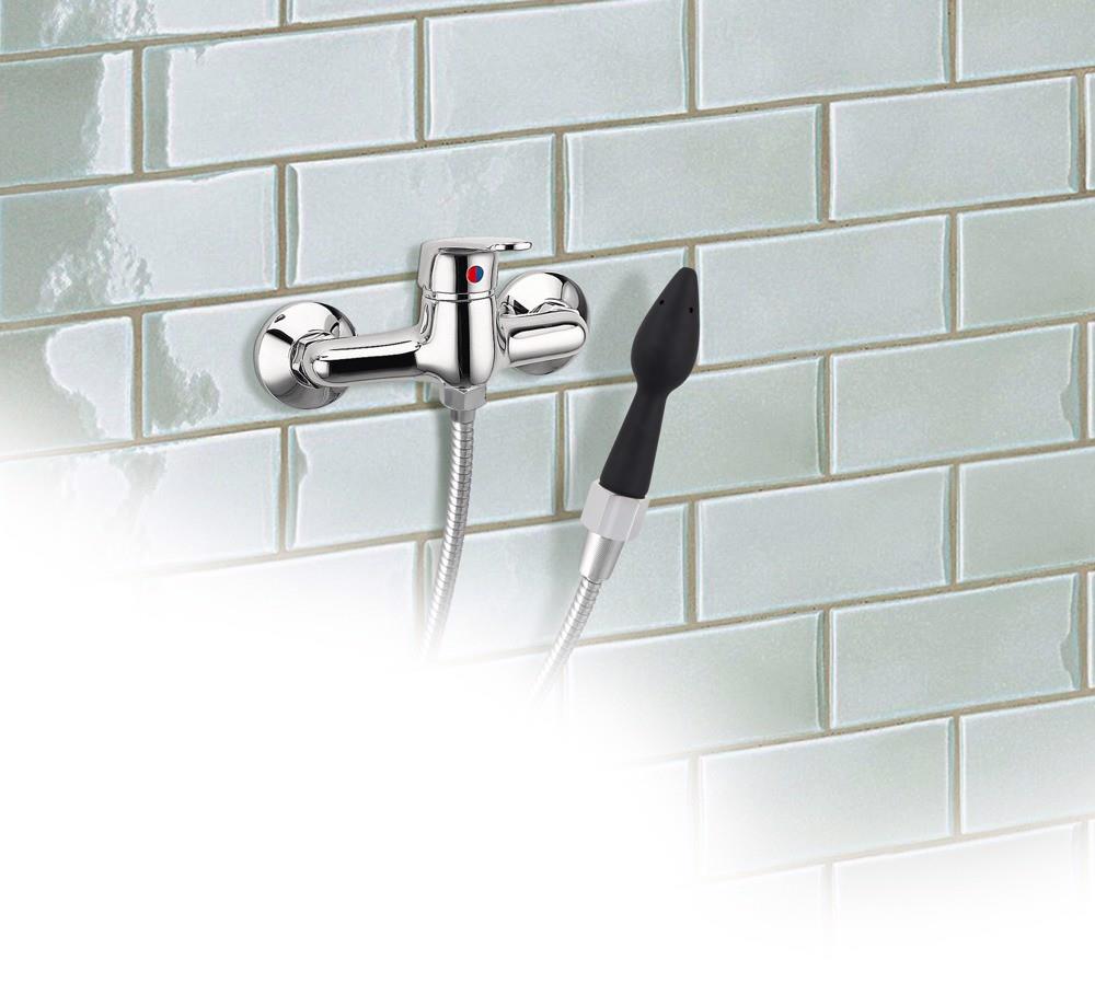 Prysznic analny 2 w 1 - silikonowy korek, 5 otworów, 16 cm — zdjęcie 8