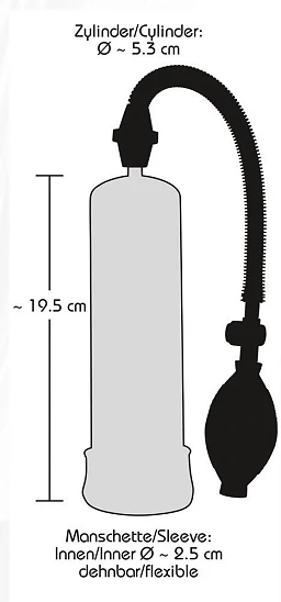 Pompka próżniowa Clear - przezroczysty cylinder — zdjęcie 7