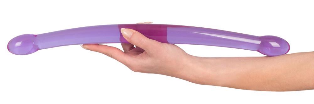 Podwójne dildo Candy Flexy Lover – 44 cm, elastyczne — zdjęcie 5