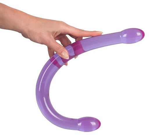 Podwójne dildo Candy Flexy Lover – 44 cm, elastyczne — zdjęcie 6