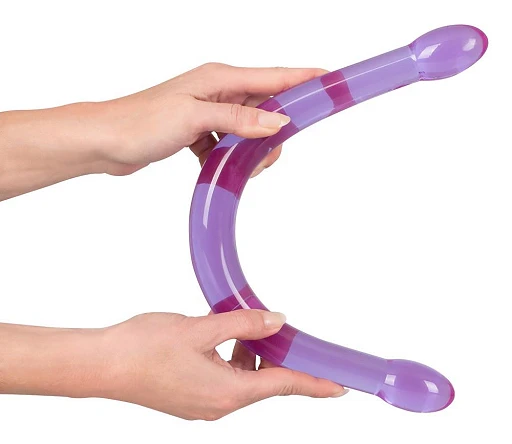 Podwójne dildo Candy Flexy Lover – 44 cm, elastyczne — zdjęcie 7