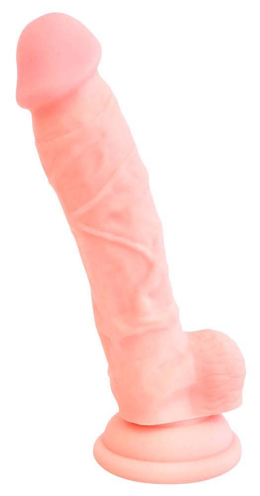 Dildo 18 cm – silikon medyczny, przyssawka, realistyczne — zdjęcie 2
