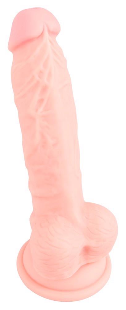 Dildo 18 cm – silikon medyczny, przyssawka, realistyczne — zdjęcie 3