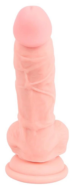 Dildo 18 cm – silikon medyczny, przyssawka, realistyczne — zdjęcie 6