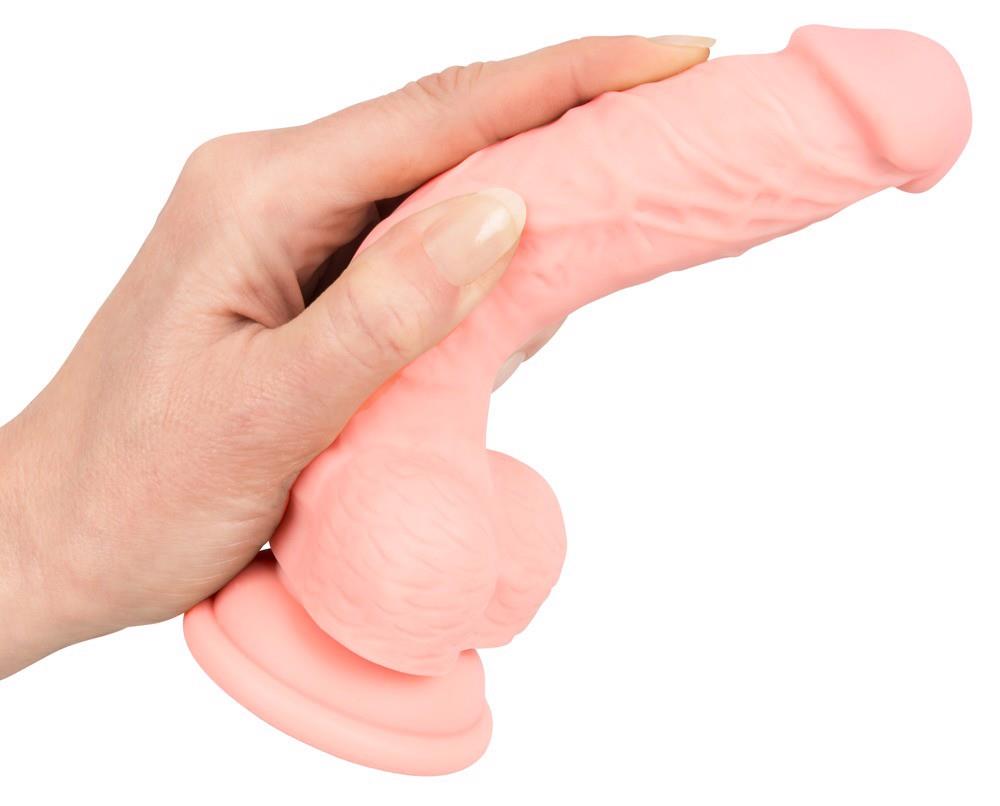 Dildo 18 cm – silikon medyczny, przyssawka, realistyczne — zdjęcie 7