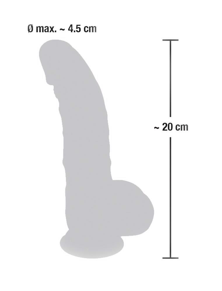 Dildo 20 cm – silikonowe, realistyczne, z przyssawką — zdjęcie 8