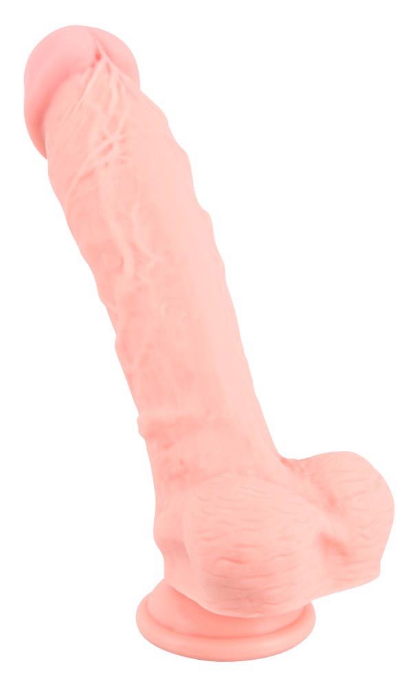Dildo 24 cm – silikon medyczny, realistyczne, z przyssawką — zdjęcie 3