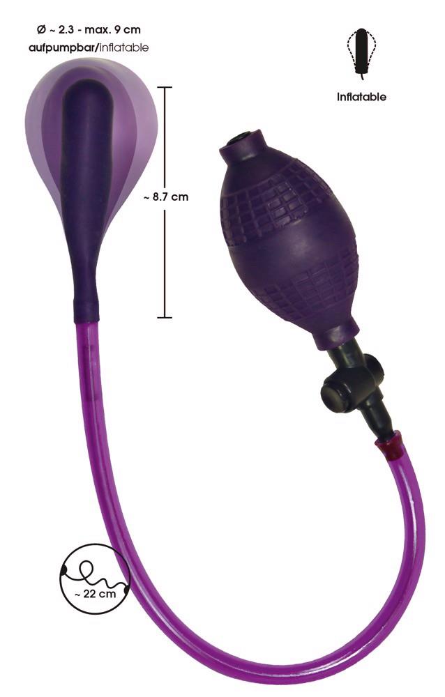 Korek analny Bad Kitty Anal Balloon – pompowany do 9,5 cm — zdjęcie 3