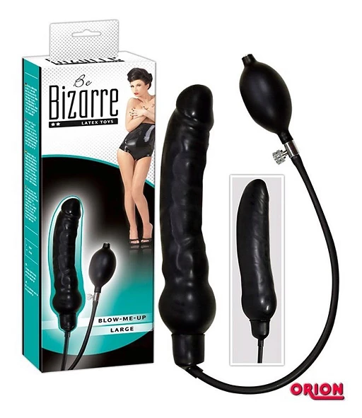 Dildo Blow Me Up – nadmuchiwane, lateksowe, 25 cm — zdjęcie 4