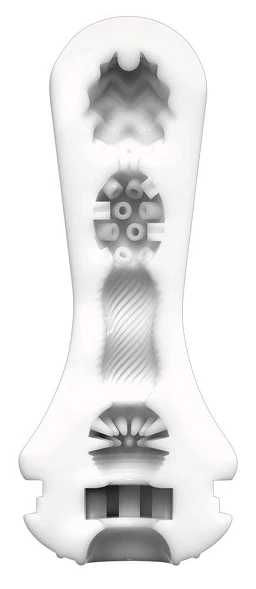 Masturbator Tenga Flex Silky White – spiralna obudowa, 15,5 cm — zdjęcie 7