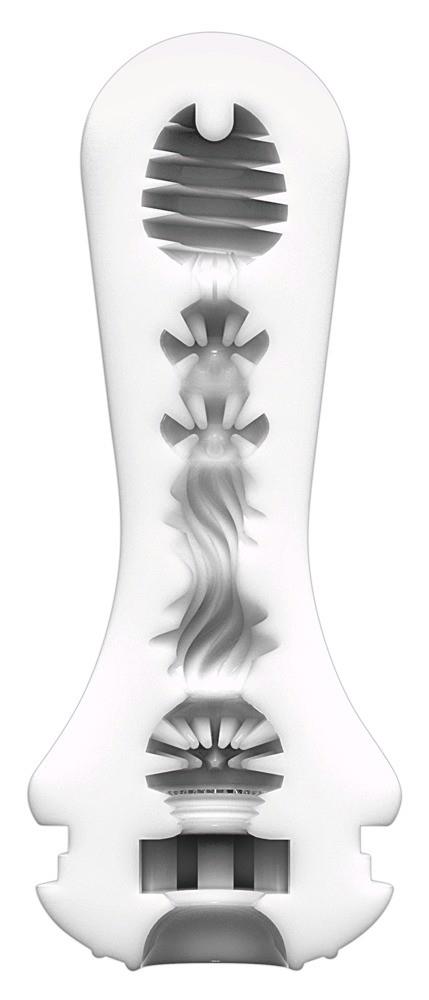 Masturbator Tenga Flex Rocky Black – skręcana powłoka, 16,5 cm — zdjęcie 2