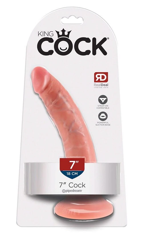 Dildo 7 inch Flesh – realistyczne, z przyssawką