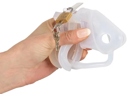 Klatka cnoty Cock Cage Set – 15 elementów, silikon — zdjęcie 2