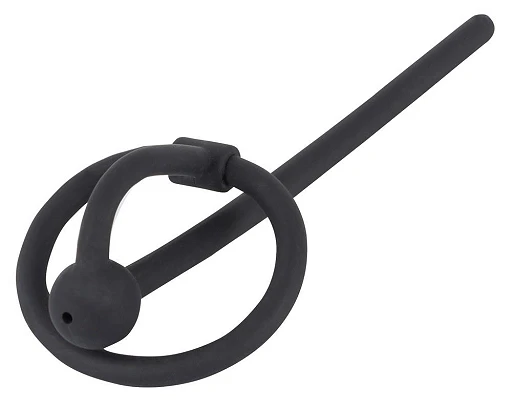 Dylator z pierścieniem na żołądź Piss Play – pusty, 12 cm