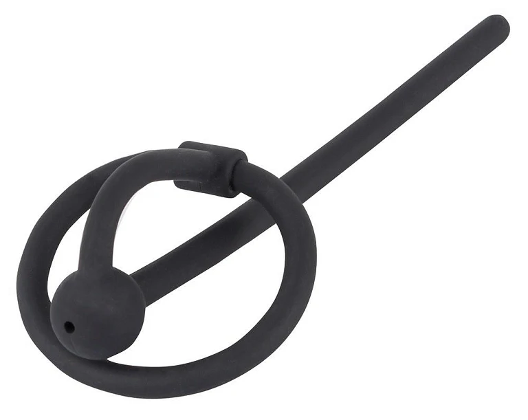 Dylator z pierścieniem na żołądź Piss Play – pusty, 12 cm