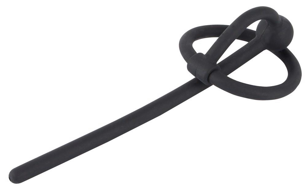 Dylator z pierścieniem na żołądź Piss Play – pusty, 12 cm — zdjęcie 2