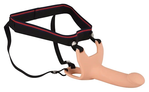 Nakładka strap-on na penisa – silikonowa, przedłuża o 5 cm, medium