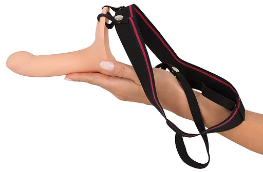 Nakładka strap-on na penisa – silikonowa, przedłuża o 5 cm, medium — zdjęcie 4