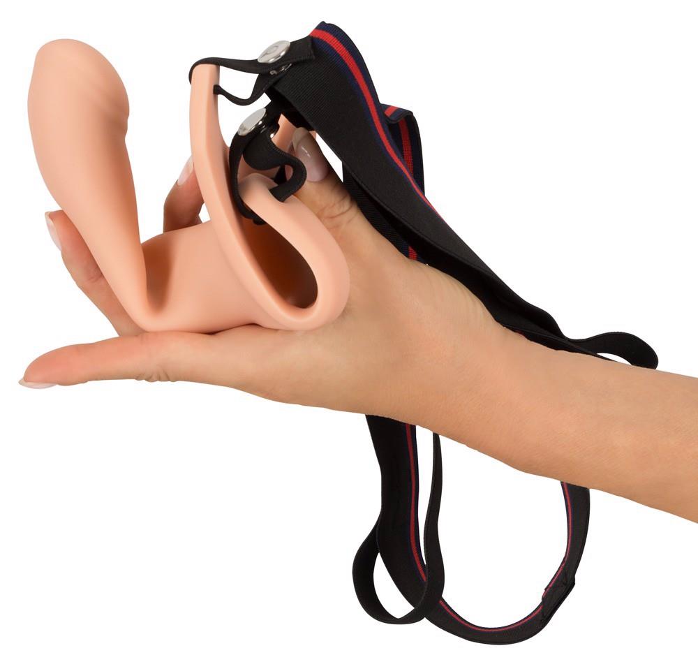 Nakładka strap-on na penisa – silikonowa, przedłuża o 5 cm, medium — zdjęcie 6