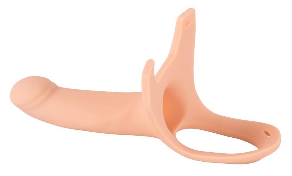 Nakładka strap-on na penisa – silikonowa, przedłuża o 5 cm, medium — zdjęcie 7