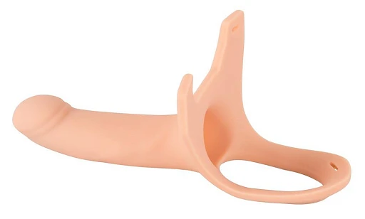 Nakładka strap-on na penisa – silikonowa, przedłuża o 5 cm, medium — zdjęcie 7