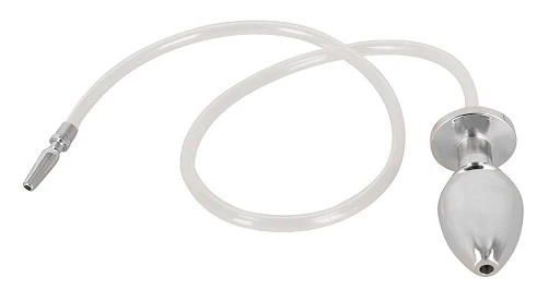 Zestaw plug analny z plugiem do cewki – stal, wąż 62 cm