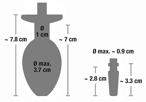 Zestaw plug analny z plugiem do cewki – stal, wąż 62 cm — zdjęcie 3