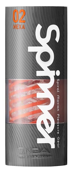 Masturbator Tenga Spinner Hexa – spiralna cewka, przezroczysty — zdjęcie 4