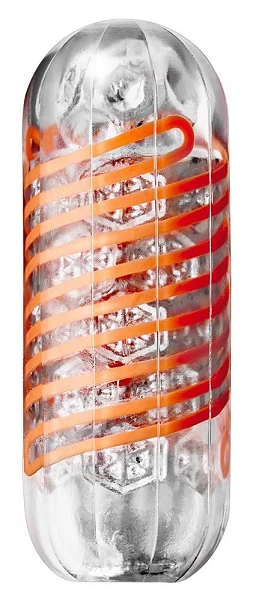 Masturbator Tenga Spinner Hexa – spiralna cewka, przezroczysty
