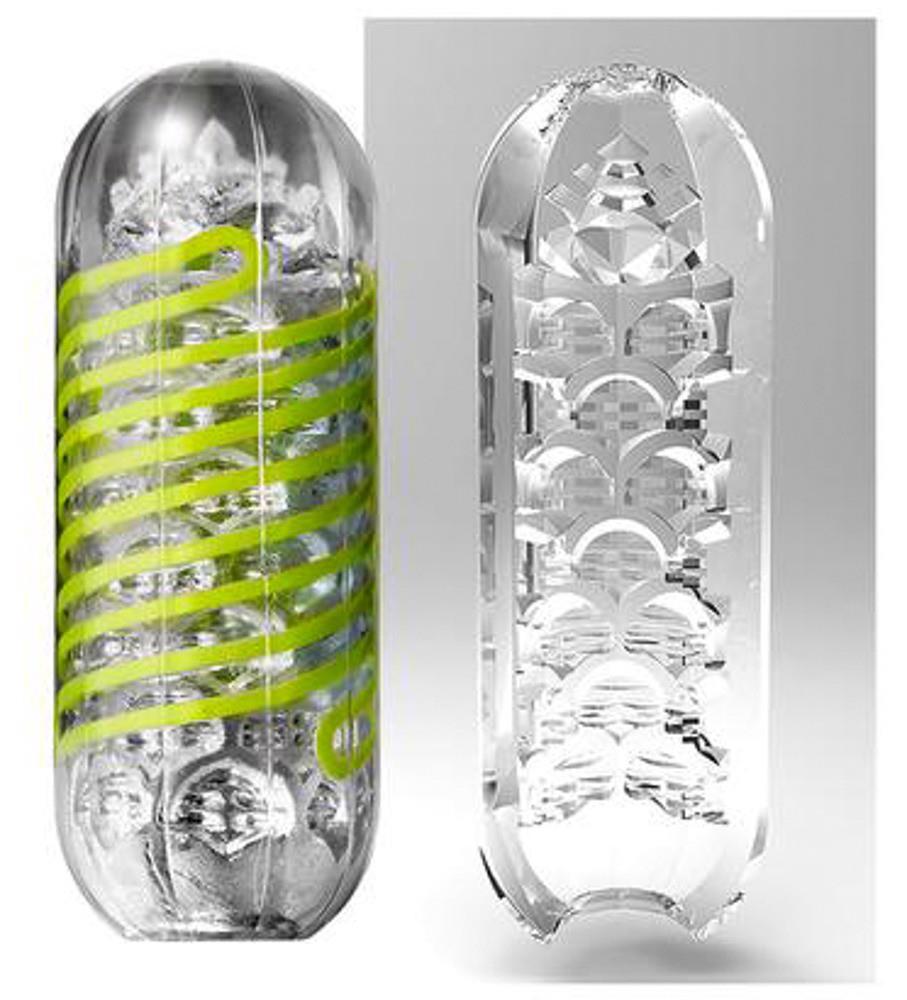 Masturbator Tenga Spinner 03 Shell – przezroczysty, obrotowa cewka — zdjęcie 5