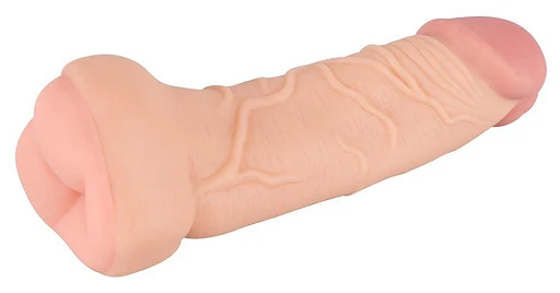 Nakładka 2w1 Nature Skin – przedłużenie i masturbator