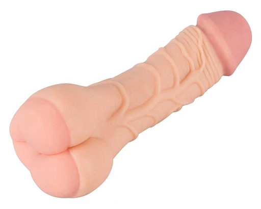 Nakładka 2w1 Nature Skin – przedłużenie i masturbator — zdjęcie 2