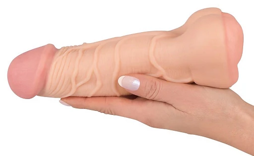 Nakładka 2w1 Nature Skin – przedłużenie i masturbator — zdjęcie 4