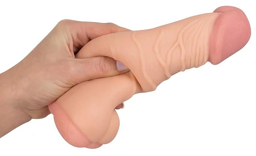 Nakładka 2w1 Nature Skin – przedłużenie i masturbator — zdjęcie 5