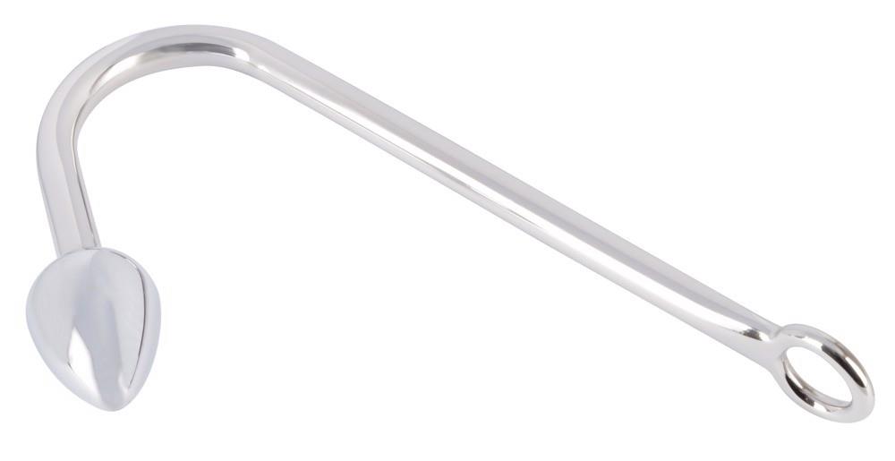 Hak do bondage z wtyczką analną – aluminium, 24 cm — zdjęcie 1