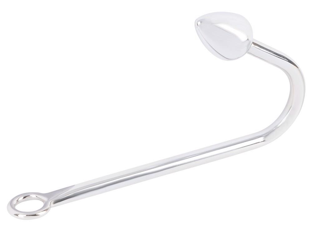 Hak do bondage z wtyczką analną – aluminium, 24 cm — zdjęcie 2