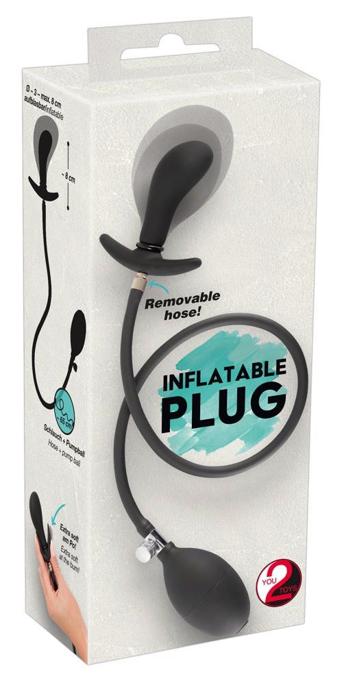 Korek analny Inflatable Plug - pompowany silikon — zdjęcie 9