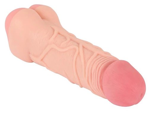 Nakładka masturbator 2w1 Nature Skin – wydłuża i pogrubia — zdjęcie 2