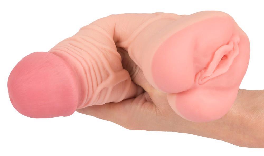 Nakładka masturbator 2w1 Nature Skin – wydłuża i pogrubia — zdjęcie 5