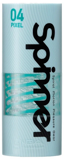 Masturbator Tenga Spinner 04 Pixel – obrotowa cewka, 13 cm — zdjęcie 4