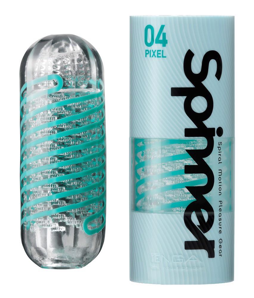 Masturbator Tenga Spinner 04 Pixel – obrotowa cewka, 13 cm — zdjęcie 6