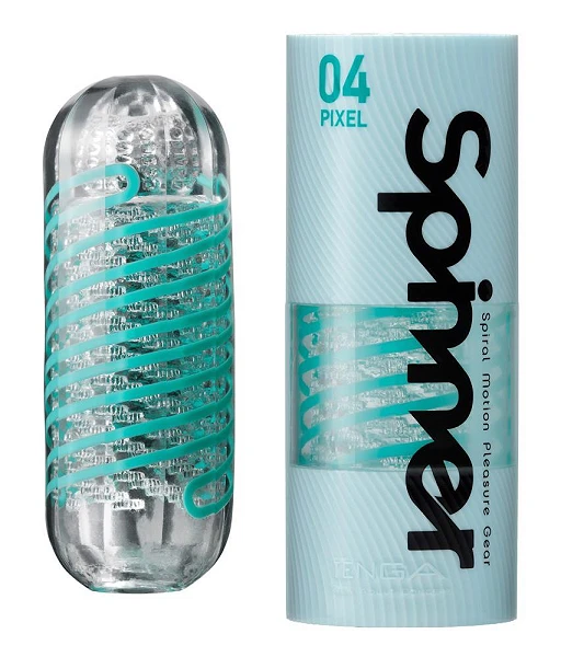 Masturbator Tenga Spinner 04 Pixel – obrotowa cewka, 13 cm — zdjęcie 6
