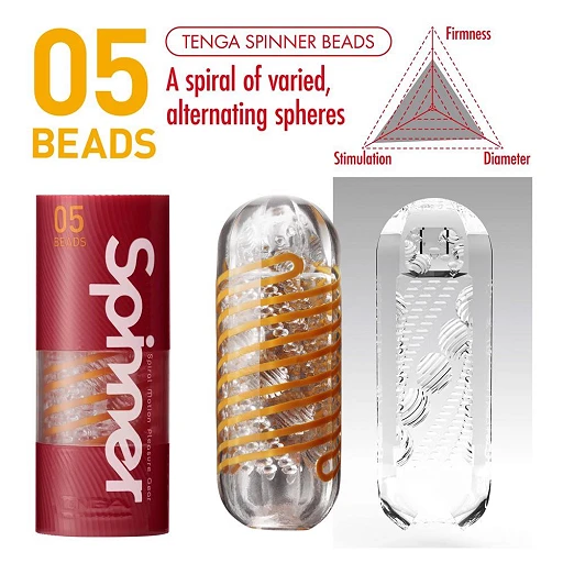 Masturbator Tenga Spinner Beads – spiralna cewka, 13 cm — zdjęcie 7