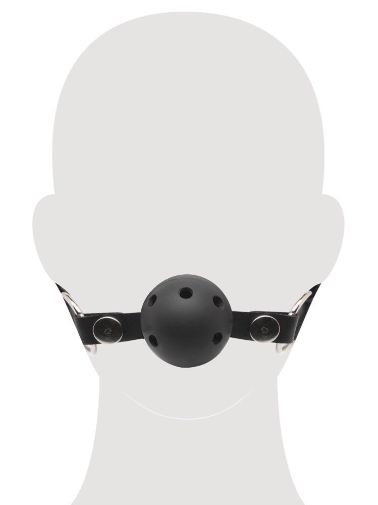 Knebel kulkowy z otworami oddechowymi – 4 cm — zdjęcie 5