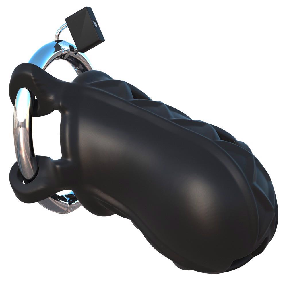 Klatka na penisa Extreme Silicone Cock Bloc – silikon, 9,5 cm — zdjęcie 1
