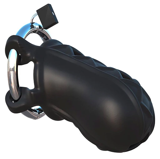Klatka na penisa Extreme Silicone Cock Bloc – silikon, 9,5 cm