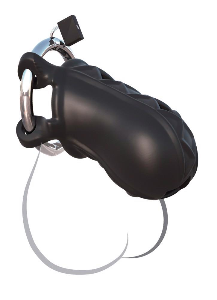 Klatka na penisa Extreme Silicone Cock Bloc – silikon, 9,5 cm — zdjęcie 7